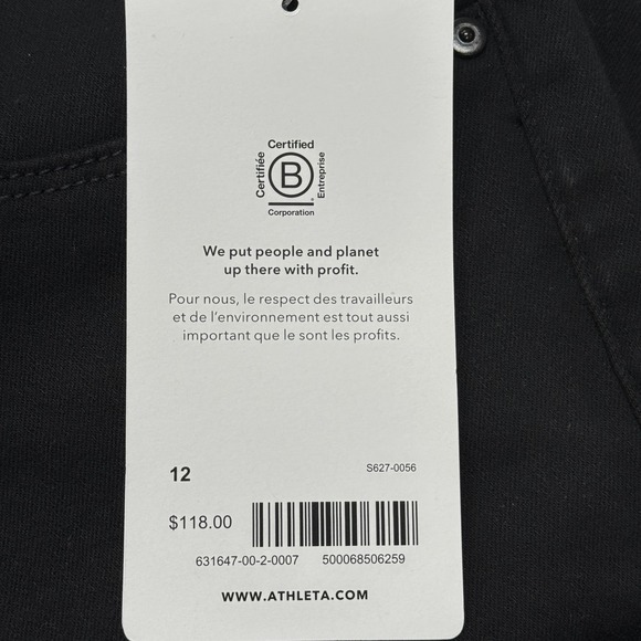 Athleta Flex Ultra Skinny Jeans Black Womens 12 NWT 29" Inseam - Picture 5 of 14